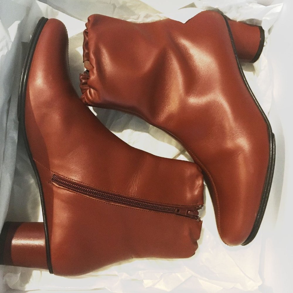 Anne Thomas Jeanne Boots in Cognac - Size 39EU (wonderful condition!) - Picture 3 of 7